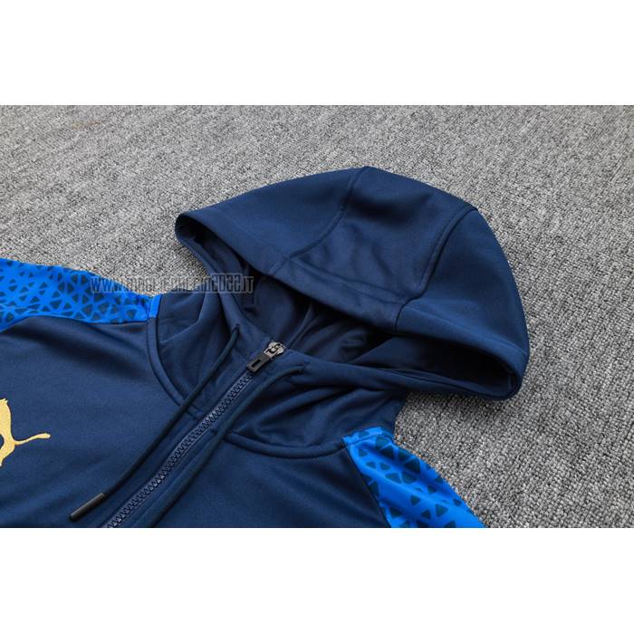 Tuta da Track de Felpa del Olympique Marsiglia 2023-2024 Blu Oscuro